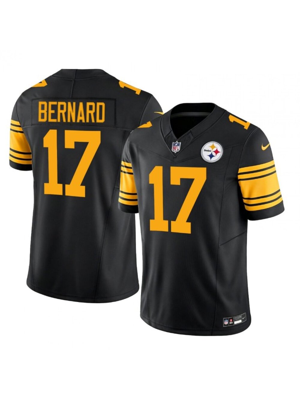 Germie Bernard Black Jersey Vapor Stitched Gold